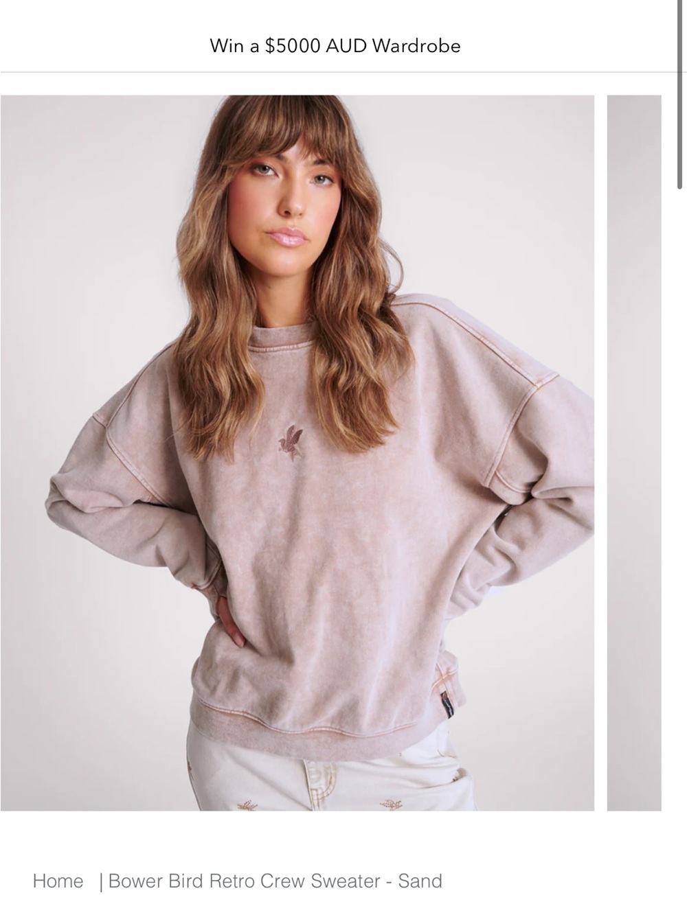 One Teaspoon Bower Bird Retro Crew Sweater